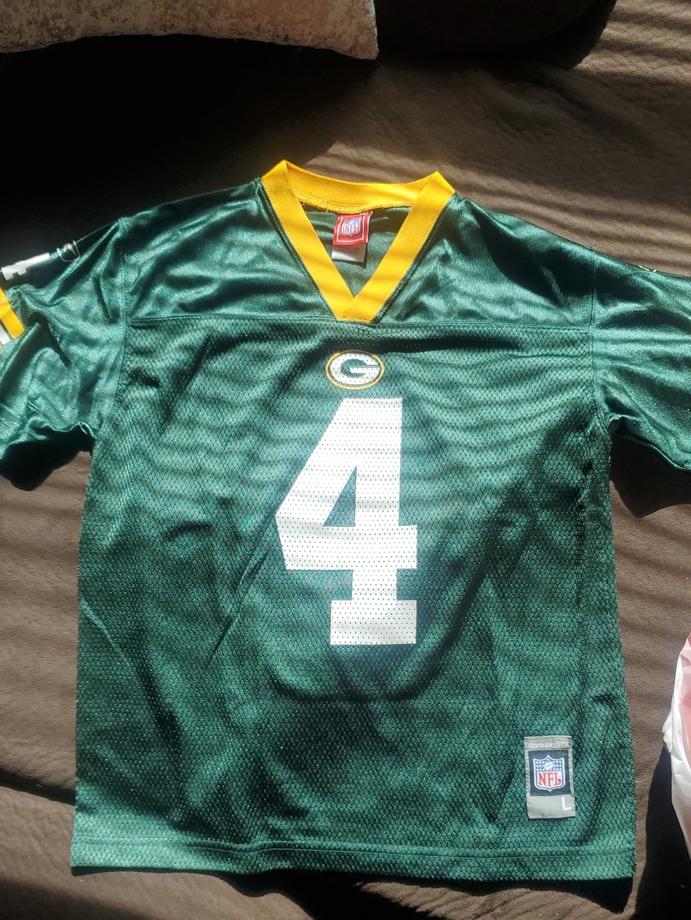 Reebok Green Bay Packers Football Jersey #4 Favre